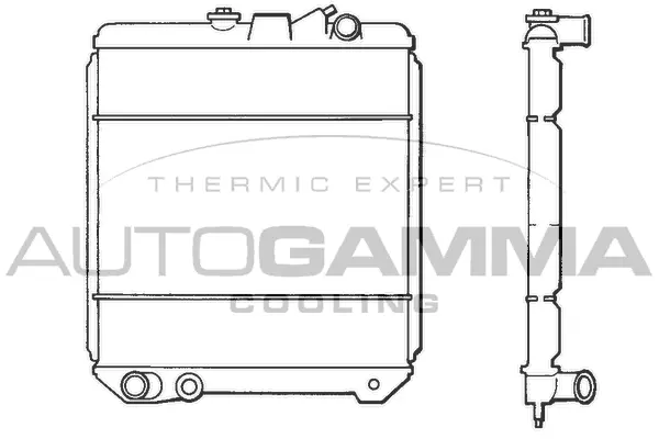 Radiator, engine cooling (100814)