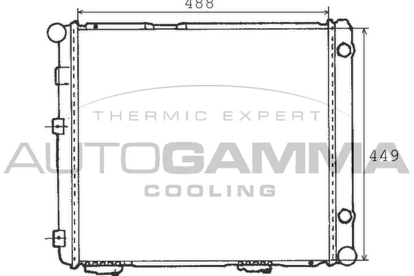 Radiator, engine cooling (100517)