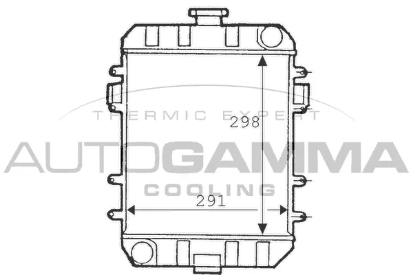 Radiator, engine cooling (100680)