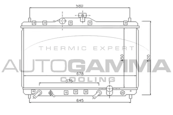 Radiator, engine cooling (104264)