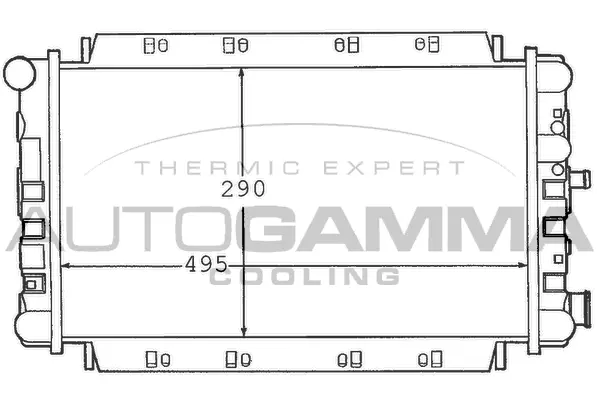 Radiator, engine cooling (100352)