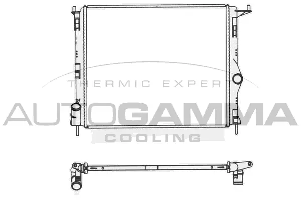 Radiator, engine cooling (105781)