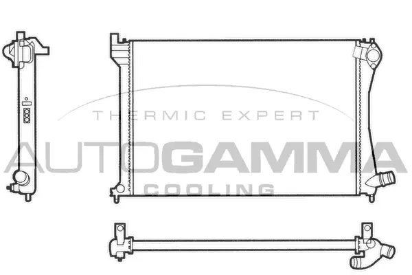 Radiator, engine cooling (101345)