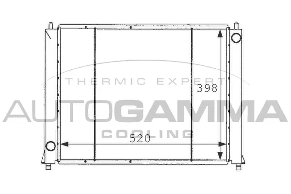 Radiator, engine cooling (101255)
