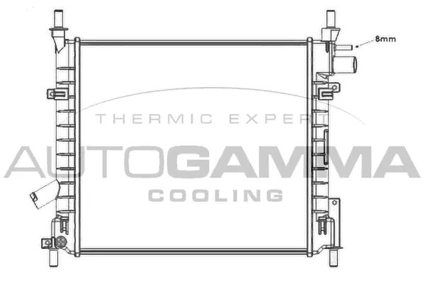 Radiator, engine cooling (103428)
