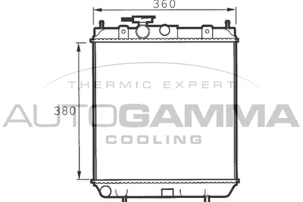 Radiator, engine cooling (100627)