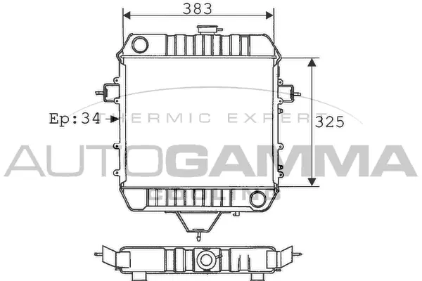 Radiator, engine cooling (100713)