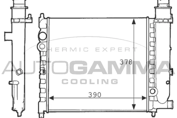 Radiator, engine cooling (100758)