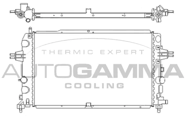 Radiator, engine cooling (105175)