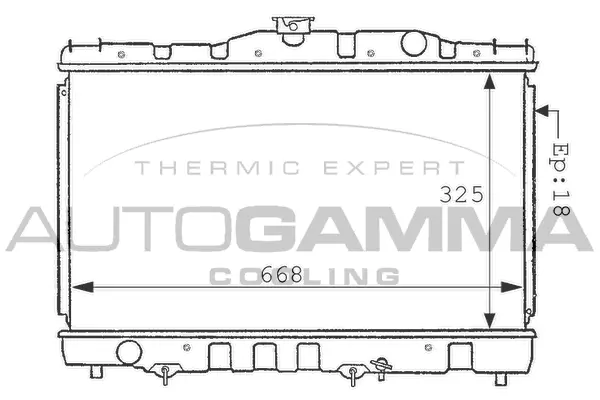 Radiator, engine cooling (100996)