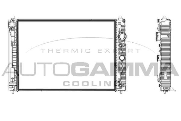 Radiator, engine cooling (107932)