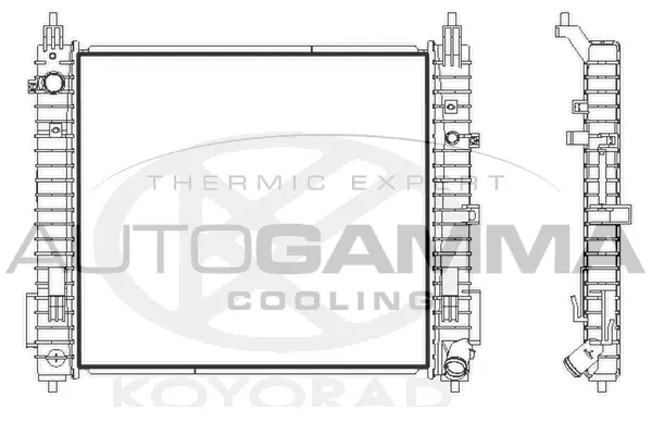 Radiator, engine cooling (107746)