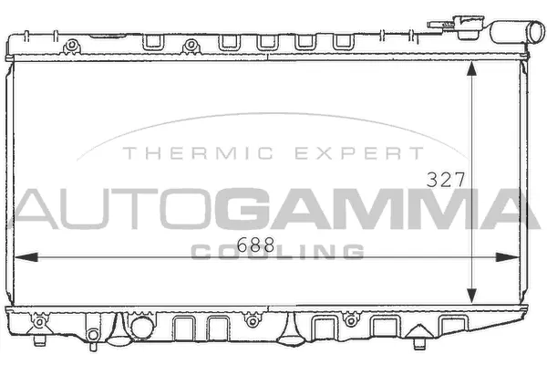 Radiator, engine cooling (101019)