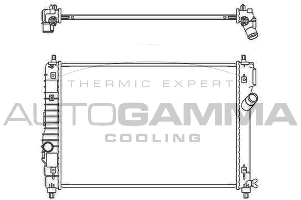 Radiator, engine cooling (107480)