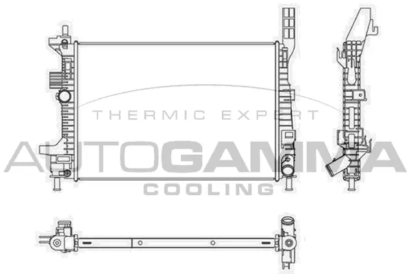 Radiator, engine cooling (107522)