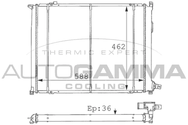 Radiator, engine cooling (100909)