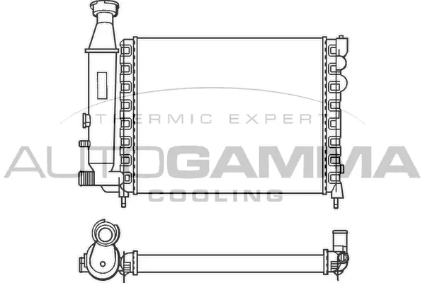 Radiator, engine cooling (100146)
