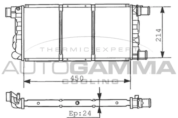Radiator, engine cooling (101297)