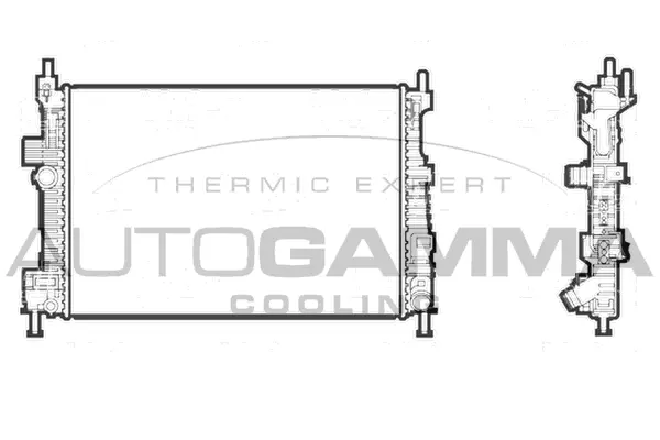 Radiator, engine cooling (107214)
