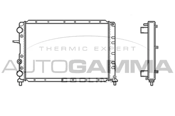 Radiator, engine cooling (101179)