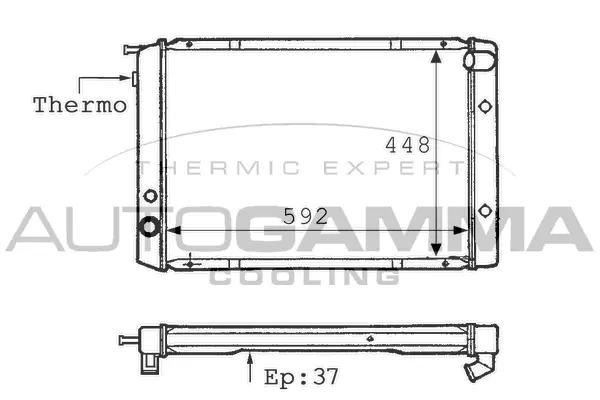 Radiator, engine cooling (101097)