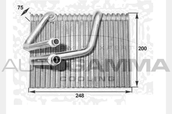 Evaporator, air conditioning (112001)