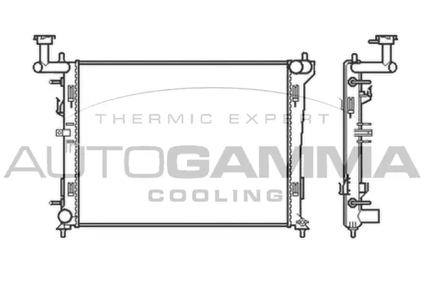Radiator, engine cooling (105048)