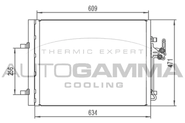 Condenser, air conditioning (105223)