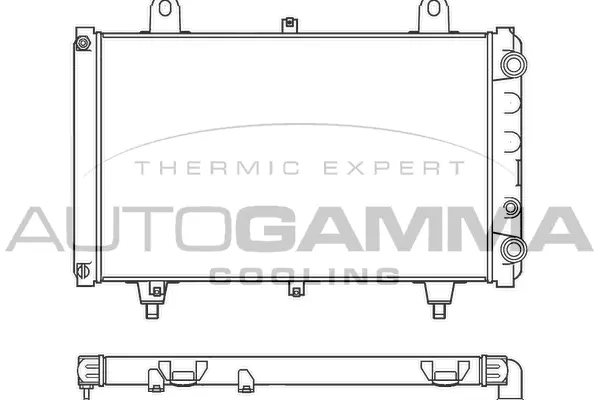 Radiator, engine cooling (100174)