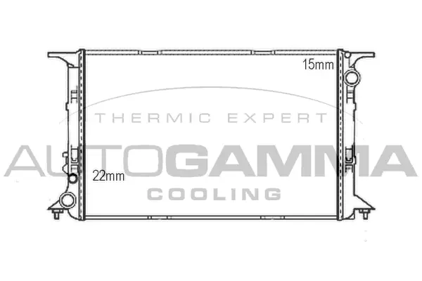 Radiator, engine cooling (107403)