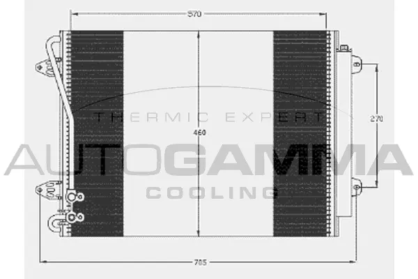 Condenser, air conditioning (105038)