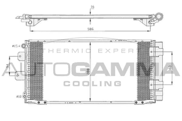 Condenser, air conditioning (105035)