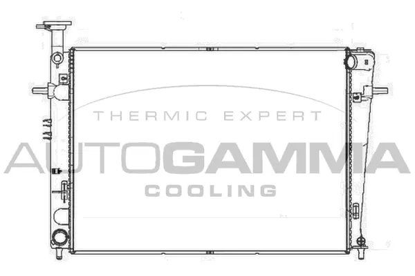 Radiator, engine cooling (105534)