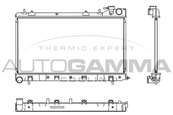 Radiator, engine cooling (107537)