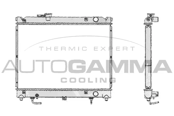 Radiator, engine cooling (104713)