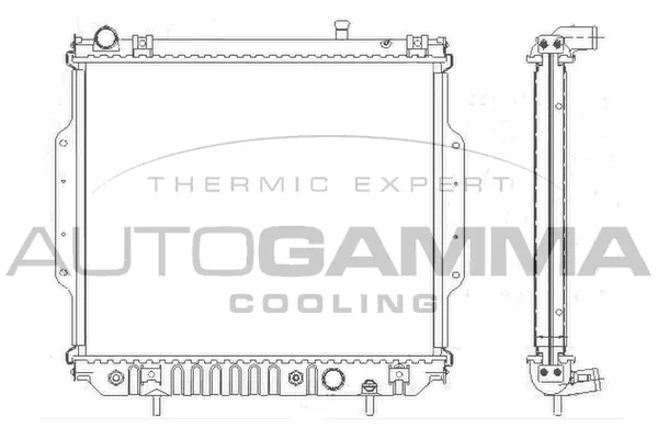 Radiator, engine cooling (104838)