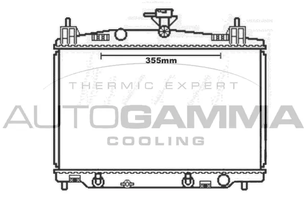 Radiator, engine cooling (105165)