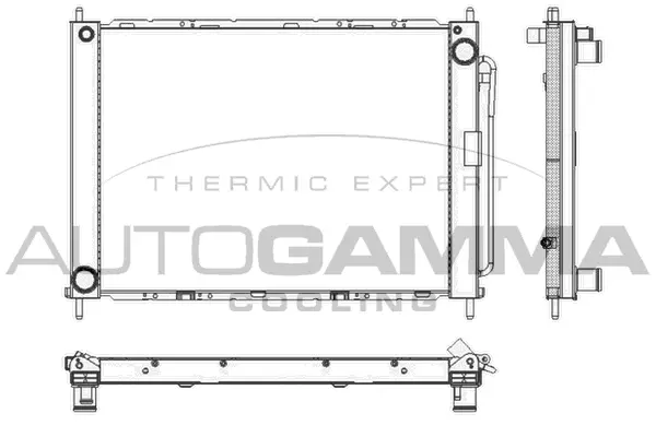 Radiator, engine cooling (104017)