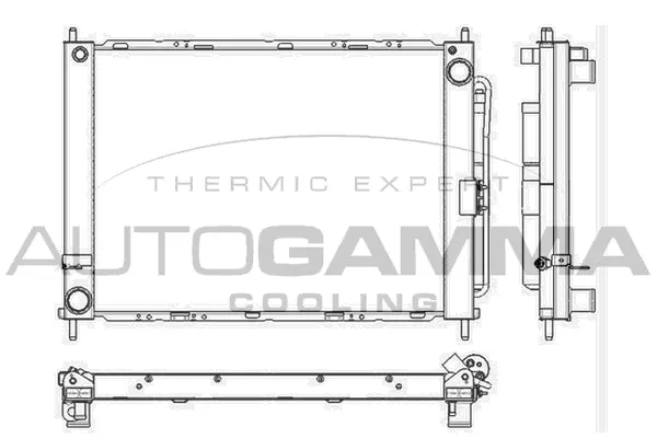 Radiator, engine cooling (105902)