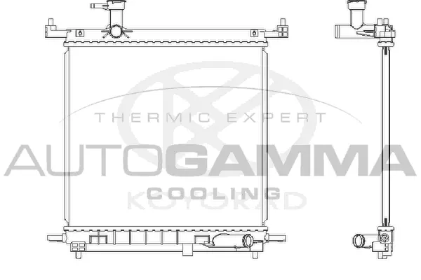 Radiator, engine cooling (107651)