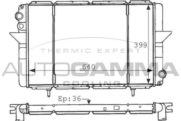 Radiator, engine cooling (102852)