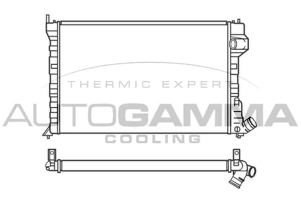 Radiator, engine cooling (100221)