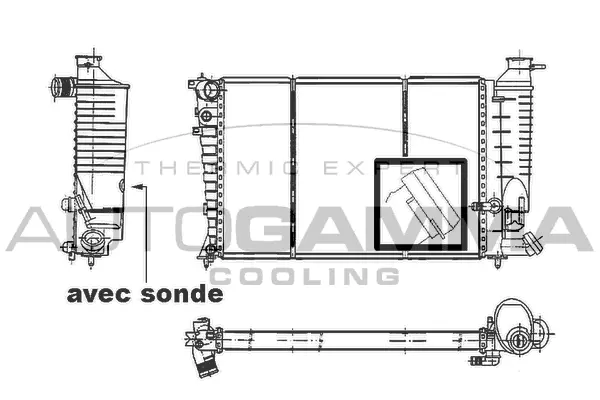 Radiator, engine cooling (100236)