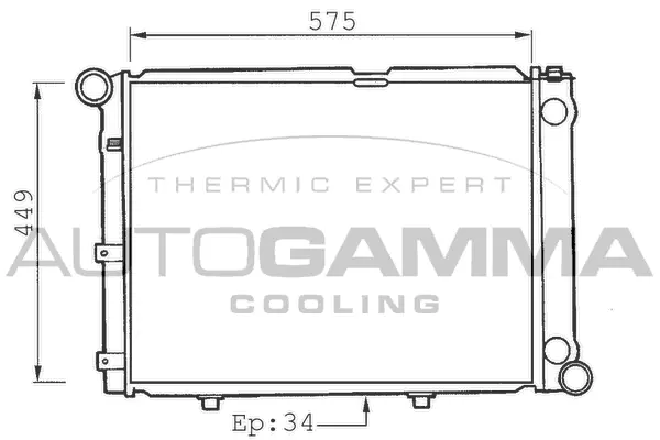 Radiator, engine cooling (100515)