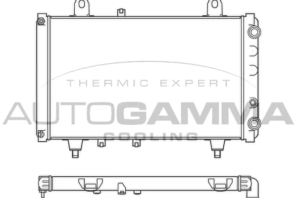 Radiator, engine cooling (100175)