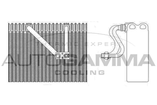 Evaporator, air conditioning (112217)