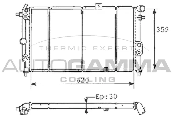 Radiator, engine cooling (100671)