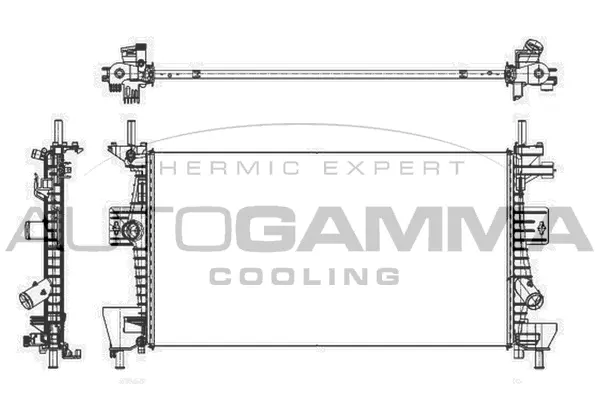 Radiator, engine cooling (105917)