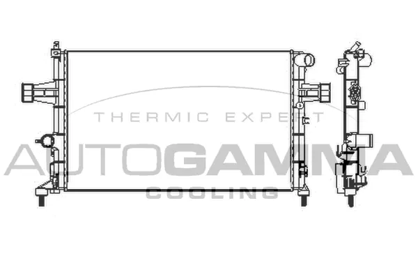 Radiator, engine cooling (101339)