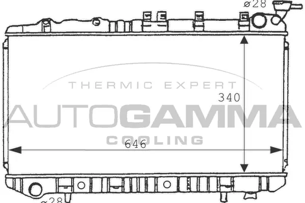 Radiator, engine cooling (100633)